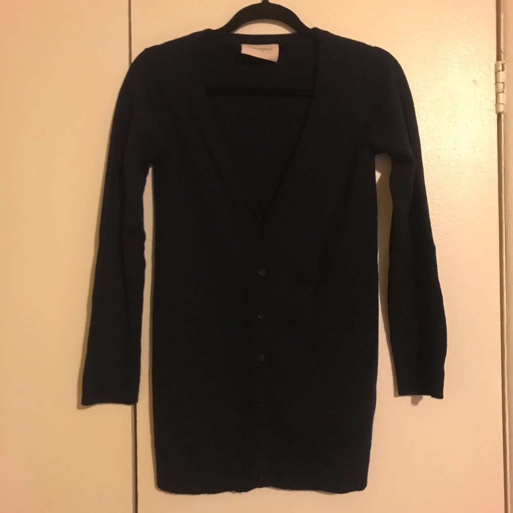Navy Blue Cashmere Sweater